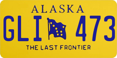 AK license plate GLI473