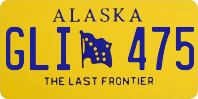 AK license plate GLI475
