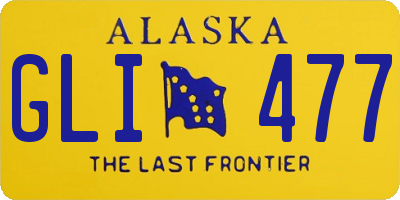 AK license plate GLI477