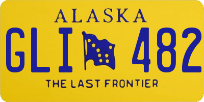 AK license plate GLI482