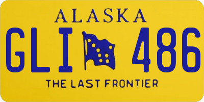 AK license plate GLI486