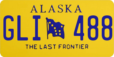 AK license plate GLI488