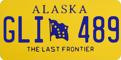 AK license plate GLI489