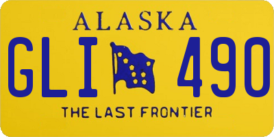 AK license plate GLI490