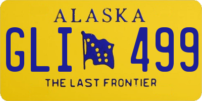 AK license plate GLI499