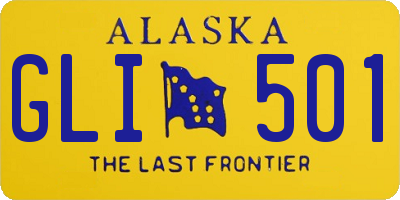 AK license plate GLI501