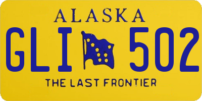AK license plate GLI502