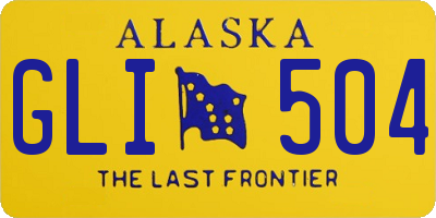 AK license plate GLI504