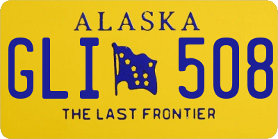 AK license plate GLI508