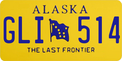 AK license plate GLI514