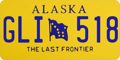 AK license plate GLI518
