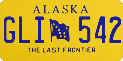 AK license plate GLI542