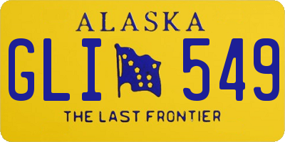 AK license plate GLI549