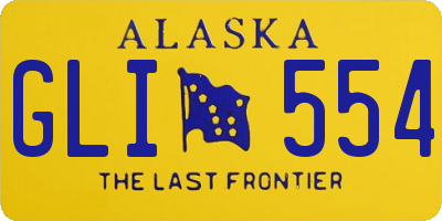 AK license plate GLI554