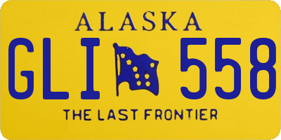 AK license plate GLI558