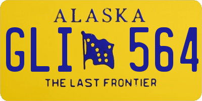 AK license plate GLI564