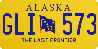 AK license plate GLI573