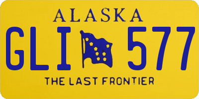 AK license plate GLI577