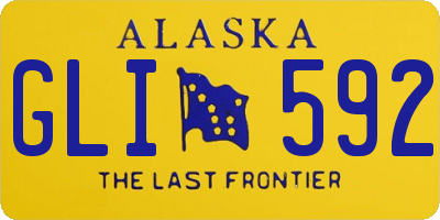 AK license plate GLI592