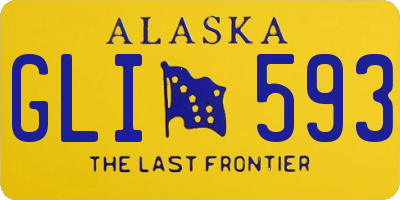 AK license plate GLI593
