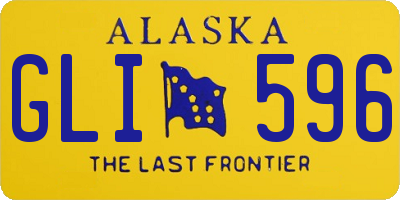 AK license plate GLI596