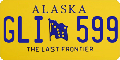 AK license plate GLI599