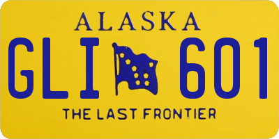 AK license plate GLI601