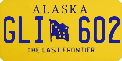 AK license plate GLI602