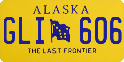 AK license plate GLI606