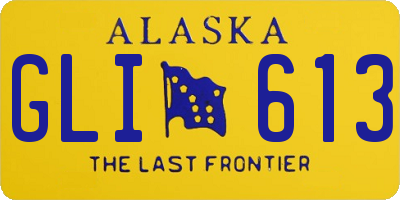 AK license plate GLI613