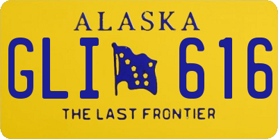 AK license plate GLI616