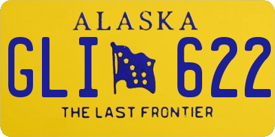 AK license plate GLI622