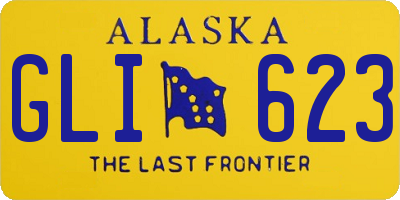 AK license plate GLI623