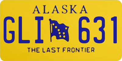 AK license plate GLI631