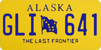 AK license plate GLI641