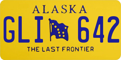 AK license plate GLI642
