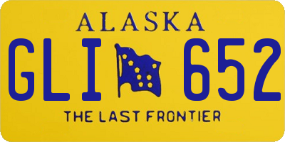 AK license plate GLI652