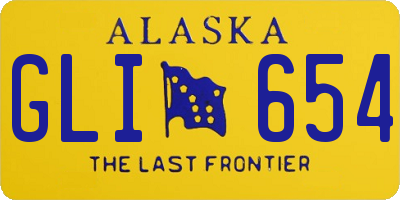 AK license plate GLI654