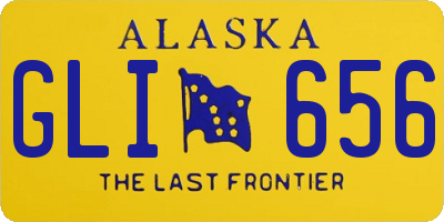 AK license plate GLI656