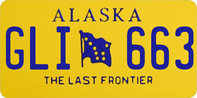 AK license plate GLI663