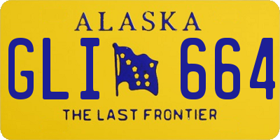AK license plate GLI664