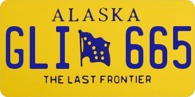AK license plate GLI665