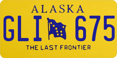 AK license plate GLI675