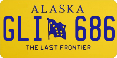 AK license plate GLI686