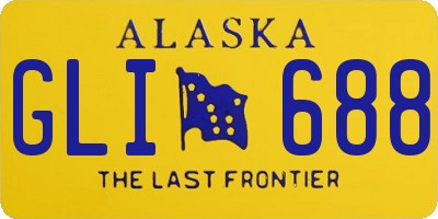 AK license plate GLI688