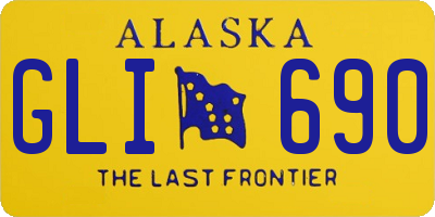 AK license plate GLI690