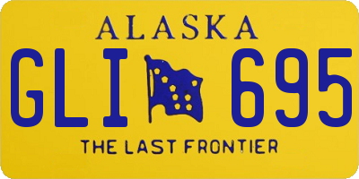 AK license plate GLI695