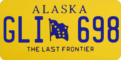 AK license plate GLI698