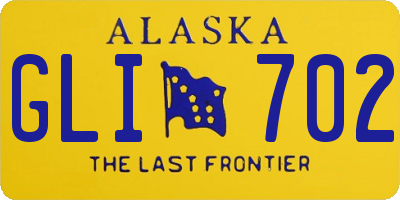 AK license plate GLI702