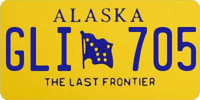 AK license plate GLI705